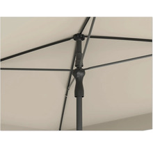 Vue détaillée d'un parasol avec armature
