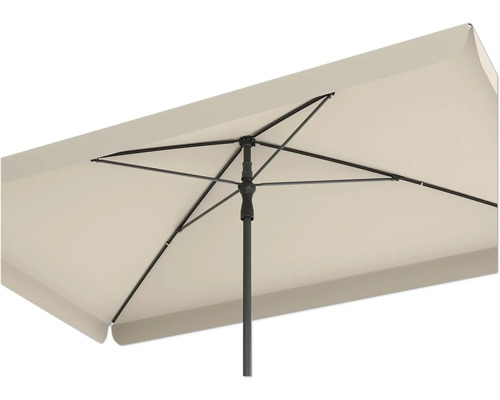 Parasol rectangulaire avec armature