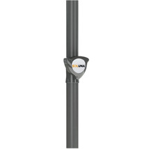 Logo Soluna sur un mât gris