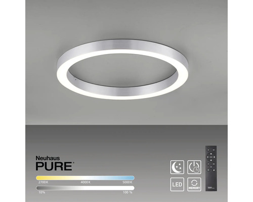 Plafonnier LED rond avec télécommande