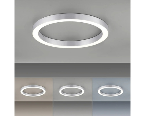 Plafonnier rond avec différentes couleurs de lumière