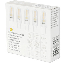 Paquet d'ampoules LED G4, 5 pièces