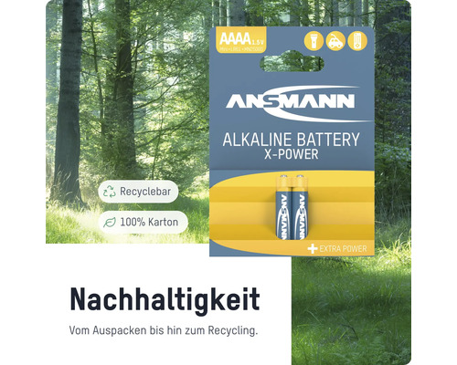 Ansmann Alkaline Batterie AAAA 1.5 Volt