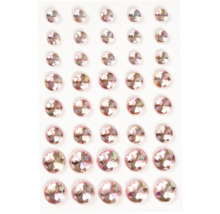 Blatt mit selbstklebenden Schmucksteinen