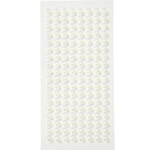 Blatt mit selbstklebenden Dekorperlen