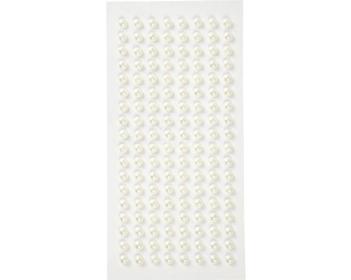 Blatt mit selbstklebenden Dekorperlen