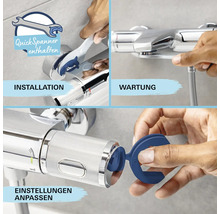 Installation, maintenance et réglage des paramètres d'un robinet