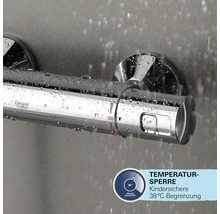 Robinet Grohe avec butée de température et fonction Safestop