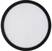 Runde Deckenleuchte mit schwarzem Rahmen