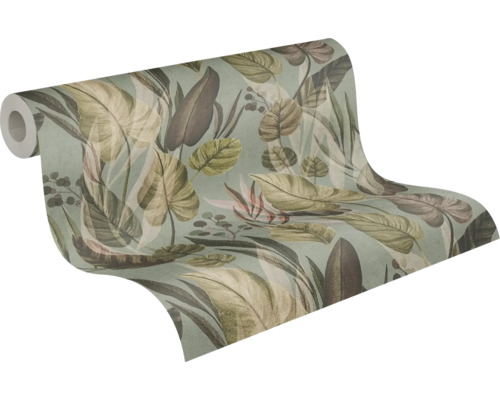 Tapetenrolle mit Blätterdessin