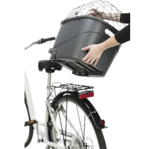 Fahrrad mit aufgesetztem Fahrradkorb