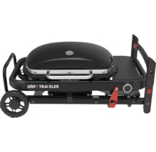 Barbecue à gaz Weber Traveler pour les déplacements, plié.