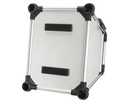 Hundebox mit Aluminiumrahmen und Tragegriffen