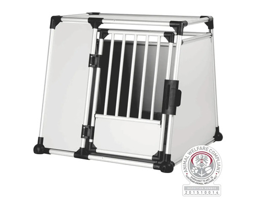 Cage de transport pour chiens en aluminium et plastique