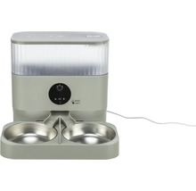 Automatischer Futterautomat mit zwei Näpfen