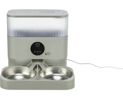 Automatischer Futterautomat mit zwei Näpfen