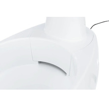 Detailansicht einer weißen Dunstabzugshaube