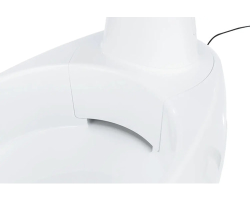 Detailansicht einer weißen Dunstabzugshaube