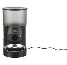 Automatischer Futterautomat für Haustiere mit Edelstahlnapf