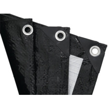 Bâche de protection en tissu avec œillets