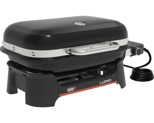 Barbecue électrique Weber Lumin avec couvercle et contrôle de la température