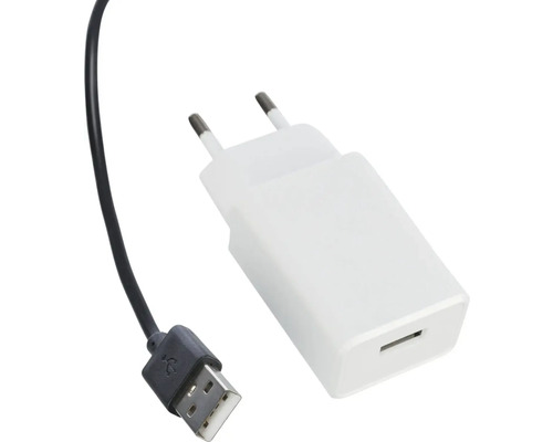 Weisses Netzteil mit USB-Kabel