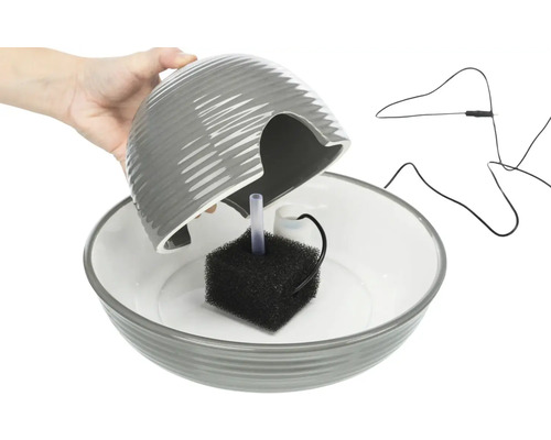 Katzenbrunnen mit Pumpe und Filter zur Wasserreinigung