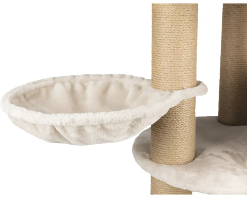 Arbre à chat avec hamac et poteaux en sisal