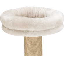 Arbre à chat avec lit en peluche et tronc en sisal