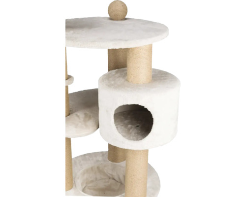 Arbre à chat avec surfaces de couchage et poteaux à gratter