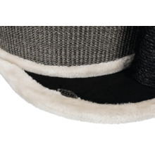 Vue détaillée d'un meuble pour chat avec le logo Trixie