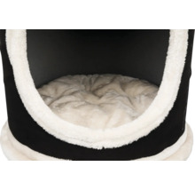 Couchage pour chat avec coussin en peluche