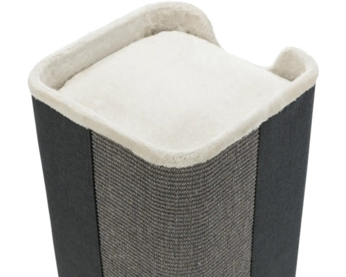 Kratzsäule für Katzen mit Liegefläche