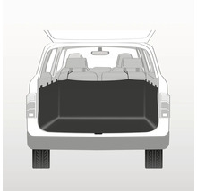 Illustration des Kofferraums eines Autos mit montiertem Kofferraumschutz