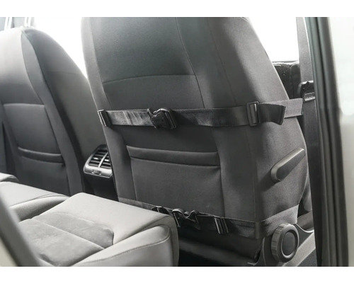 Autositz mit Befestigungsgurten für Zubehör