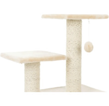 Arbre à chat avec deux plateformes et balle de jeu