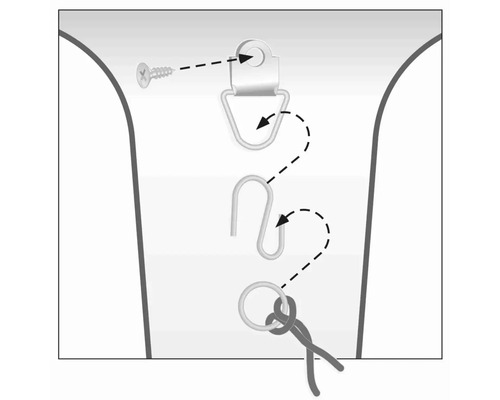 Instructions pour fixer un support de miroir