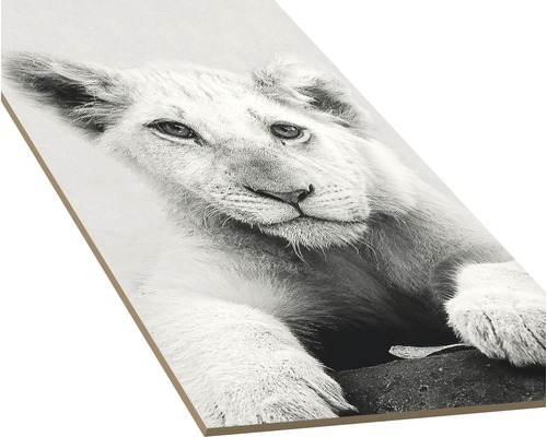 Dekorplatte mit Löwenmotiv