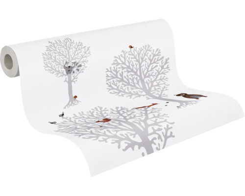 Tapetenrolle mit Waldtiermuster