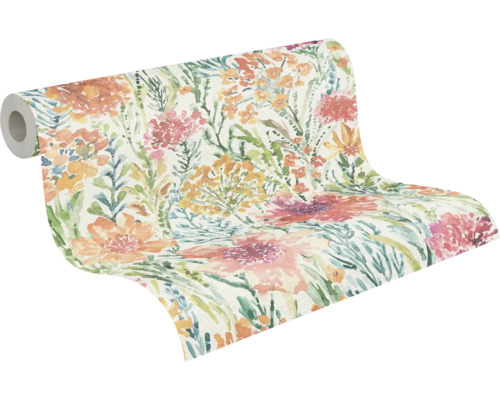 Rouleau de papier peint à motif floral