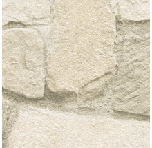 Nahaufnahme einer Wand mit Steindekor