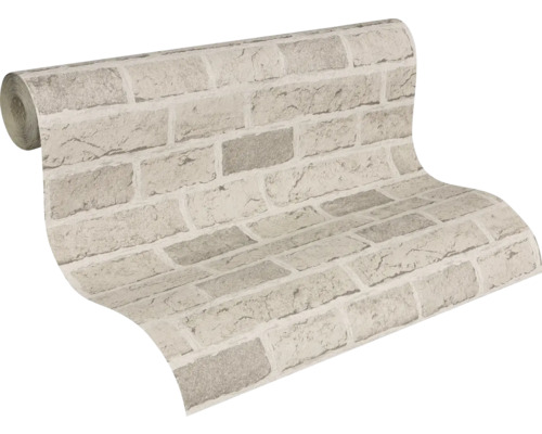 Rouleau de papier peint motif briques