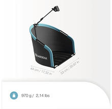 Support de sac à déchets de jardin Gardena avec logo Gardena, dimensions 44 x 53 centimètres, poids 970 grammes