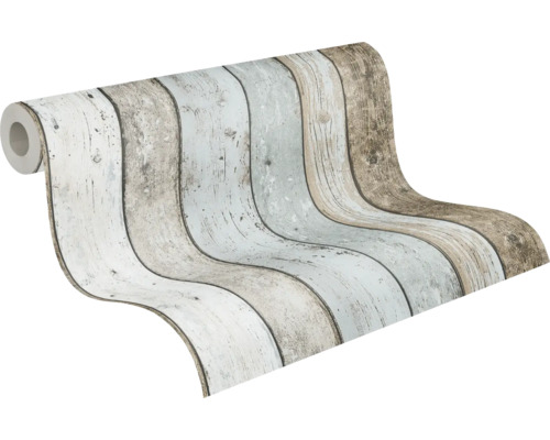 Rouleau de papier peint avec motif de planches de bois