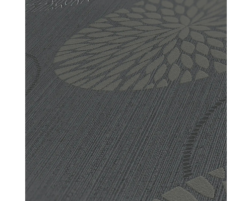 Gros plan d'un papier peint texturé avec motif floral