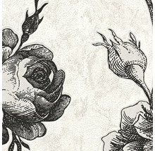 Papier peint à motif de roses pour la décoration murale