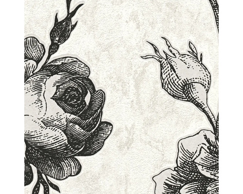 Papier peint à motif de roses pour la décoration murale