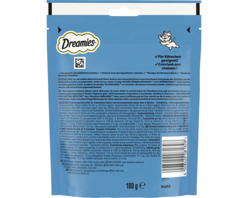 Dreamies Katzensnack mit Lachgeschmack, 180 Gramm