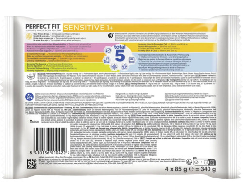 Aliment pour chat Perfect Fit Sensitive 1+, soutient la santé globale du corps