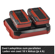 Einhell Ladegerät mit zwei 18 Volt Akkus
